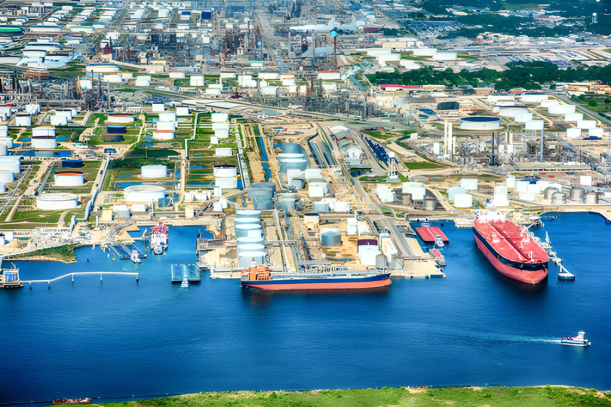 JSF Logistics liquid bulk terminal at Port of Houston, Texas USA